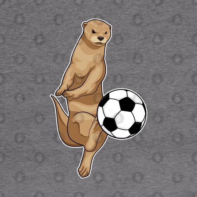 Otter Soccer player Soccer by Markus Schnabel